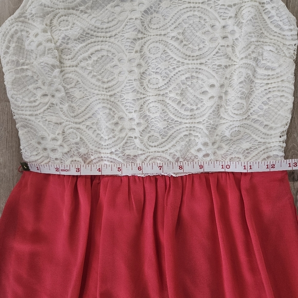 Suzy Sheir Dress, Small, White/Pink - Picture 10 of 12
